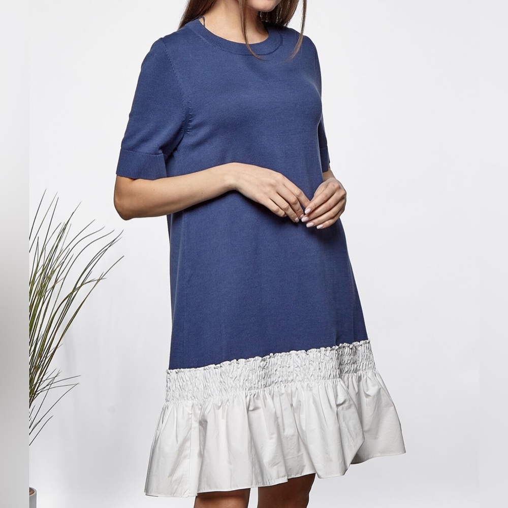 Cos Blue Sweater Dress